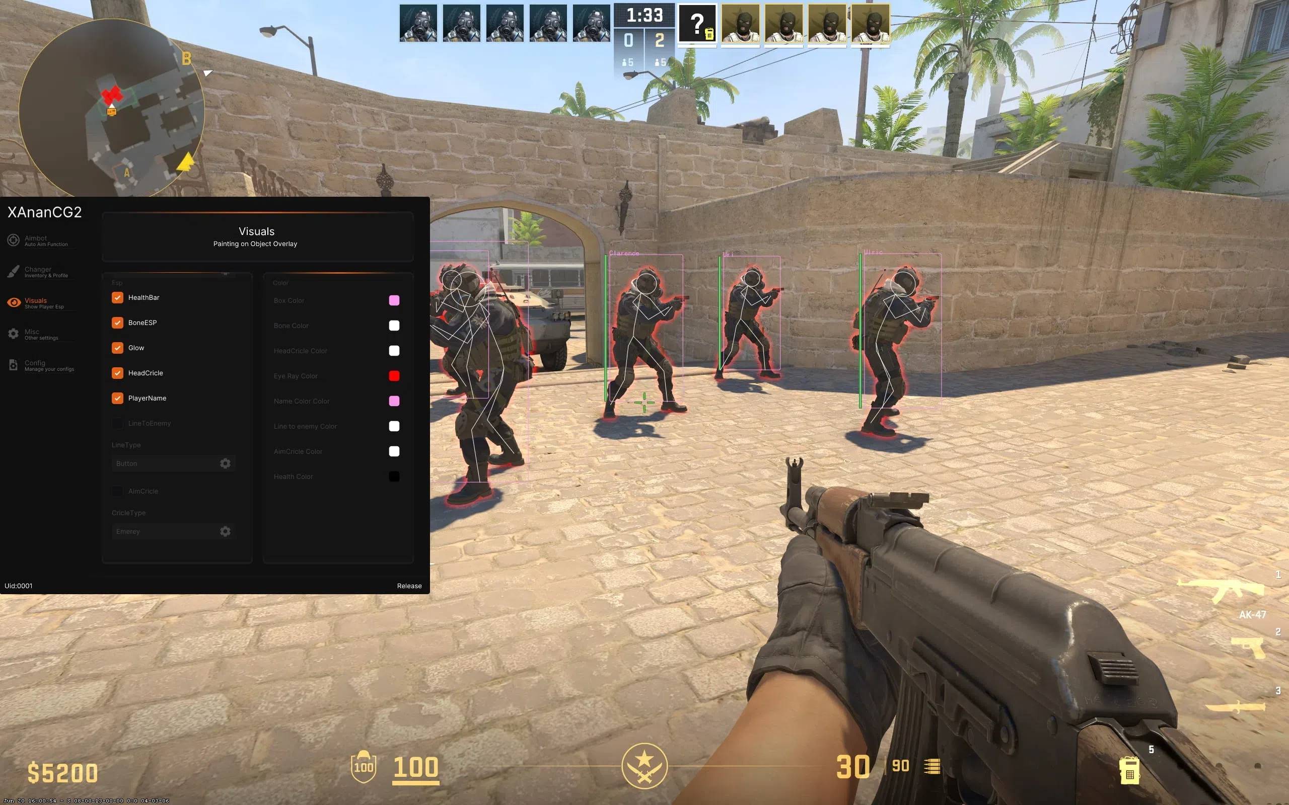 CS2·XAnanCG方框骨骼绘制自瞄辅助 v8.16