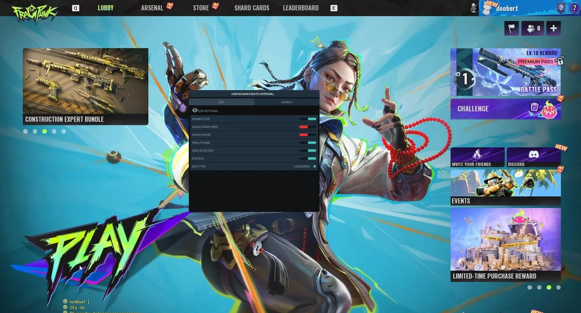 Fragpunk 界外狂潮·老外内部透视自瞄免费辅助